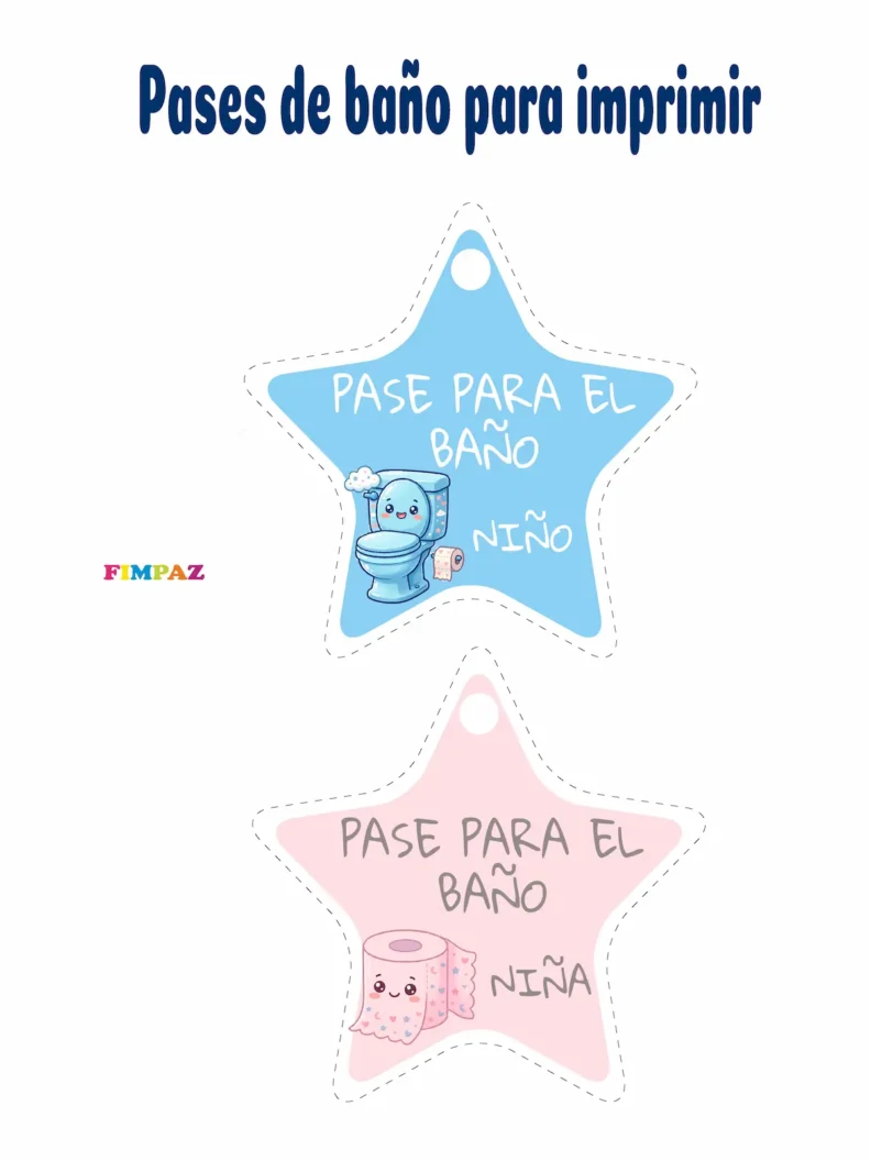 Pases de Baño para Imprimir Gratis (PDF)