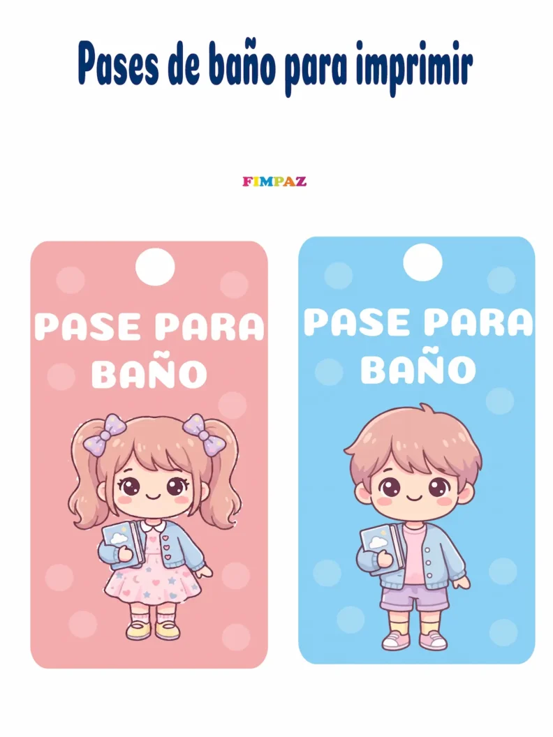 Pases de Baño para Imprimir Gratis (PDF)