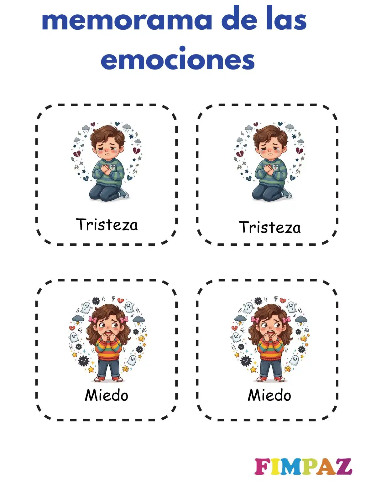 Memorama de las Emociones para Imprimir